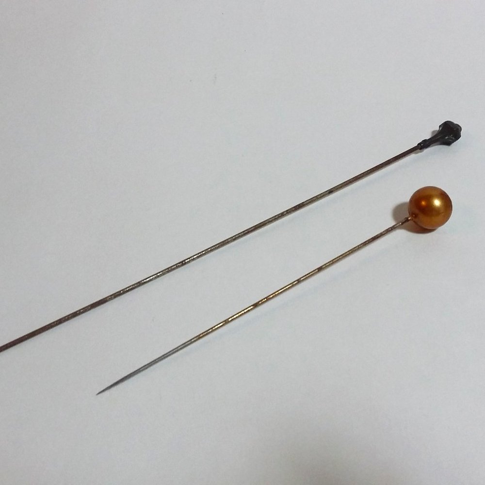 Antique Vintage Victorian Sterling Silver Hat Pins